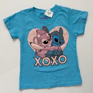 Toddler Girl Disney Lilo & Stitch Tee Valentine's Day